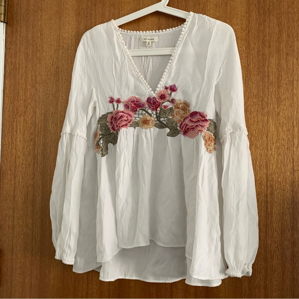 Embroidered top